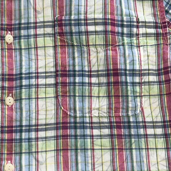 Mens Tommy Bahamas Pink/Blue Striped Shirt Size Medium - Picture 5 of 6